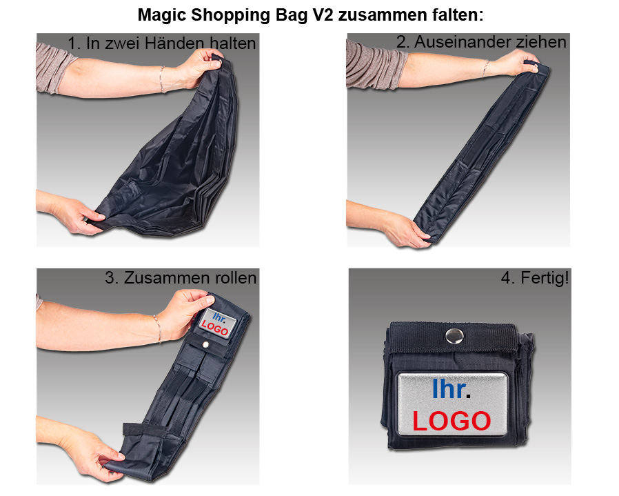 Magic Shopping Bag V2 als bedrucktes Werbegeschenk